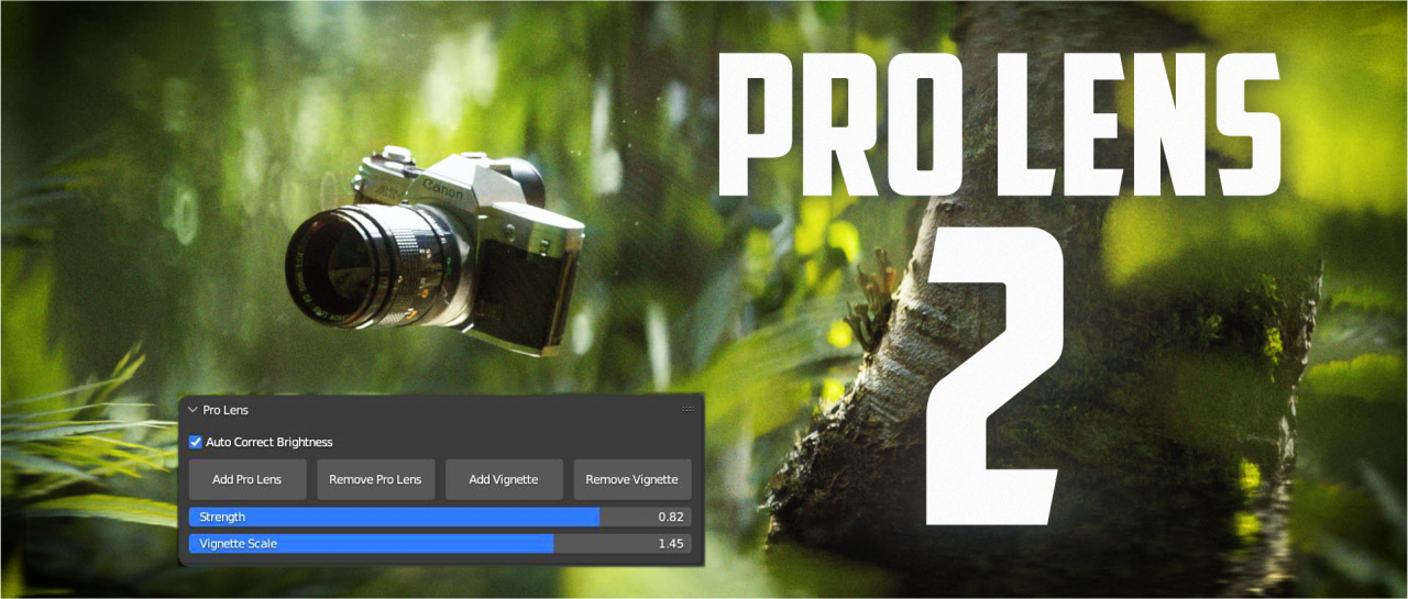 Pro Lens V2.1 Blender 镜头精深虚化插件